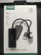 Cáp Chuyển Đổi USB 2.0 To Lan 100Mbps-Đen-Vỏ Nhựa (Ugreen 20254)