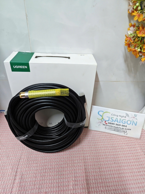 Cáp HDMI 1.2 dài 30M hỗ trợ 1080p@60Hz 3D/HDR/ARC Ugreen 10114 cao cấp