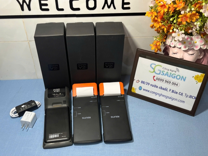 Máy pos cầm tay Sunmi V2 Pro