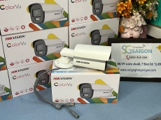 CAMERA HDTVI 4IN1 COLORVU 5MP CÓ MIC HIKVISION DS-2CE12KF0T-FS