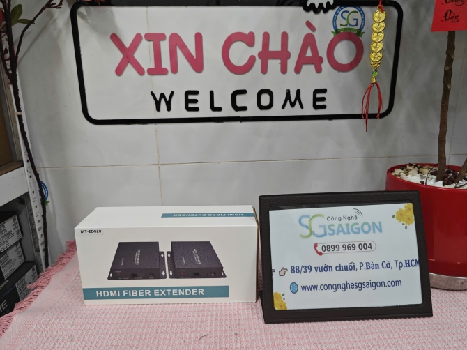 Bộ khuếch đại HDMI qua cáp quang 20KM MT-VIKI ED020