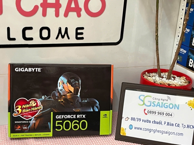 Vga Gigabyte RTX 5060 WINDFORCE OC 8GB (GV-N5060WF2OC-8GD)