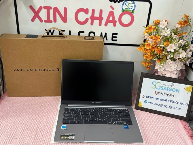 Laptop ASUS ExpertBook P1403CVA-C5H08-50W (Intel Core 5 Processor 210H/ Intel Graphics/ 14 inch FHD/ 8GB/ 512GB/ Win 11/ Xám)
