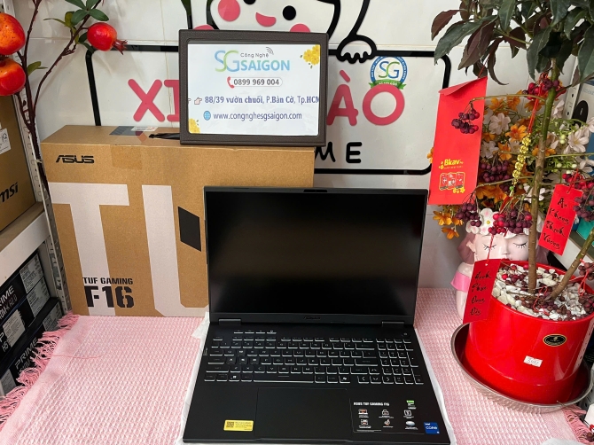 Laptop ASUS TUF Gaming F16 FX608JH-QT127W (Core i5-13450HX | 16GB | 512GB | RTX 5050 8GB | 16inch WQXGA 165Hz | Win 11 | Xám)