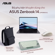 Laptop ASUS Zenbook 14 UM3406GA-QD073WS (AMD Ryzen AI 7 445/ AMD Radeon/ 14 inch WUXGA OLED/ 32GB/ 1TB/ Win 11/ Office/ Đen)