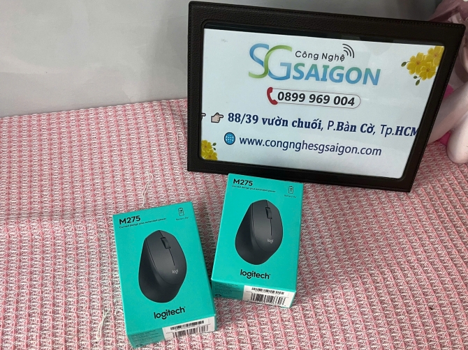 Chuột máy tính không dây Logitech M275 (Đen)
