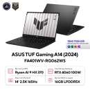 Laptop ASUS TUF Gaming A14 FA401WV-RG062WS (AMD Ryzen AI 9 HX 370/ 16GB/ 1TB/ RTX 4060/ 14 inch 2.5K 165Hz/ Win 11/ Xám)