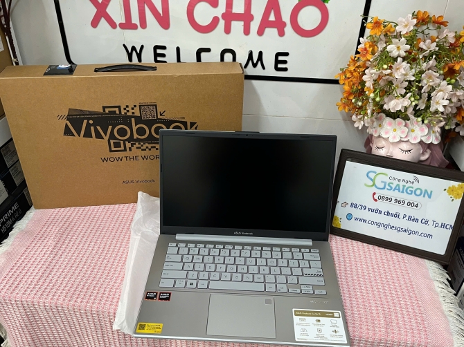 Laptop ASUS Vivobook Go 14 E1404FA-EB935W (Ryzen 5 40 | 16GB | 512GB | AMD Radeon Graphics | 14 inch FHD | Win 11 | Bạc)