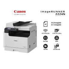 Máy photocopy Canon iR2224N (In đảo mặt| Copy| Scan| A3| A4| USB| LAN| WIFI) - Chính Hãng
