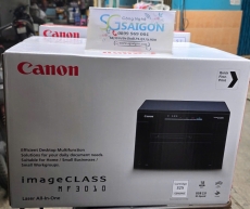 Máy In Laser Trắng Đen Canon MF3010 (In, Scan, Copy, A4, USB) - Chính Hãng