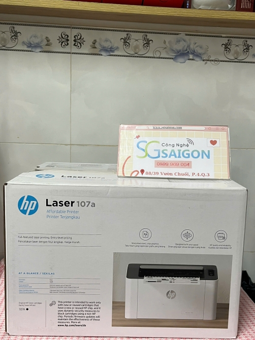 Máy In Laser Trắng Đen Đơn Năng HP 107A (4ZB77A) - Chính Hãng