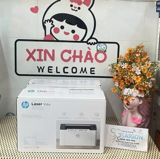 Máy In Laser Trắng Đen HP 108A 4ZB79A (In/ A4/ A5/ USB) - Chính Hãng