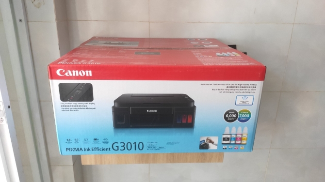 Máy In Phun Màu Đa Năng Canon G3010 (In/ Scan/ Copy/ A4/ USB/ WIFI) - Chính Hãng