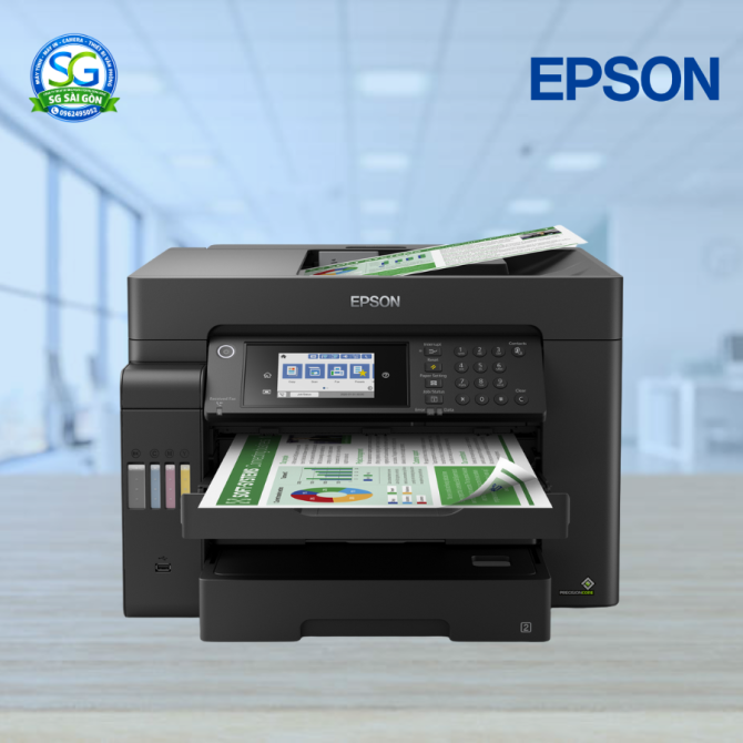 Máy In Phun Màu Đa Năng Epson L15150 (A3/ Duplex/ Scan ADF 2 Mặt/ Copy/ Fax/ A3/ USB/ LAN/ WIFI) – Chính Hãng