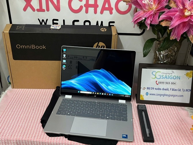 Laptop HP OmniBook 5 Flip 14-fp0055TU BZ7Q4PA (Core 7 150U | 24GB | 512GB | Intel Graphics | 14.0 inch WUXGA | Cảm ứng | Win 11 | Office | Bạc)