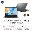 Laptop ASUS Vivobook S14 S3407CA-LY096WS (Intel Core Ultra 7 Processor 255H/ RAM 16GB/ SSD 512GB/ Intel UHD/ 14 inch WUXGA IPS/ Win 11/ Office/ Xám)