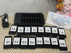 Bộ 16 thẻ rung và chuông tự phục vụ bán kính 30m và 50m HT1650R