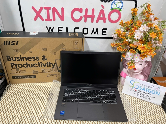 Laptop MSI Modern 14 F13MG-247VN (i7-1355U/ RAM 8GB DDR4/ SSD 512GB/ Iris Xe Graphics/14 Inch IPS FHD)