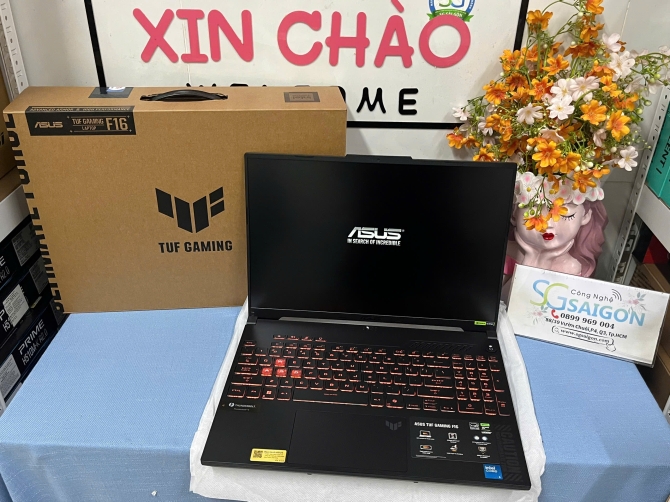 Laptop ASUS TUF Gaming F16 FX607VU-RL045W (Core 5 210H | 16GB | 512GB | RTX 4050 | 16 inch WUXGA | Win 11 | Xám)