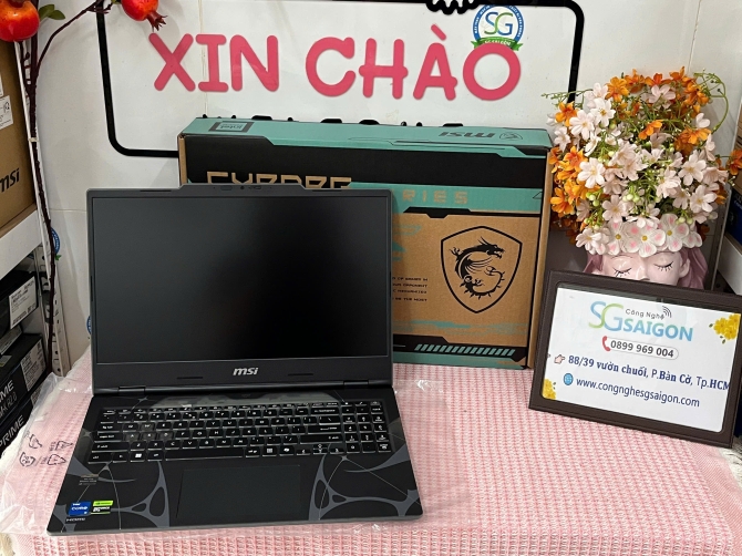 Laptop MSI Cyborg 15 B13WEKG-676VN (Core i5-13420H | 16GB | 512GB | RTX 5050 | 15.6 inch FHD 144Hz | Win11 | Đen)