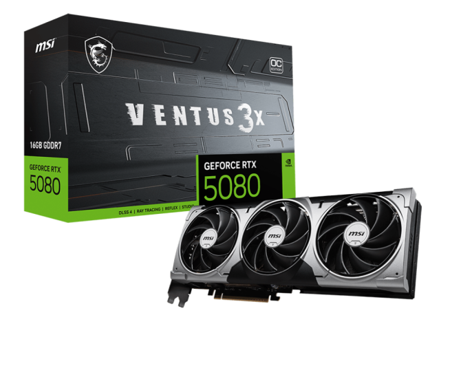 VGA MSI RTX 5080 16G VENTUS 3X OC