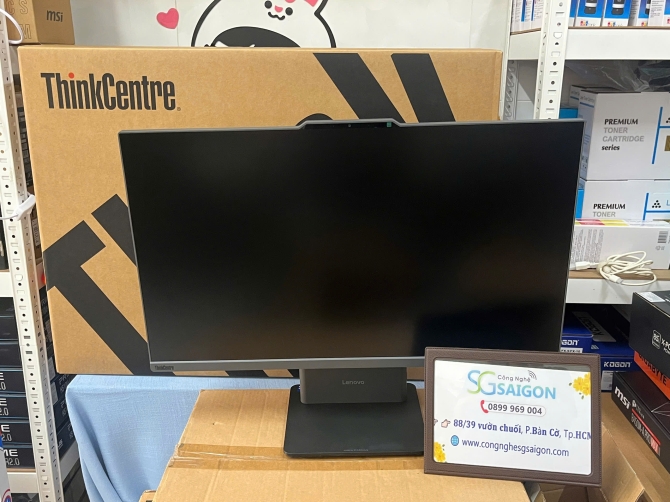PC All in one Lenovo ThinkCentre neo 50a 27 Gen5 12SA001HVA (Intel Core i7-13620H | 16GB | 512GB | 27 inch FHD | NoOS)