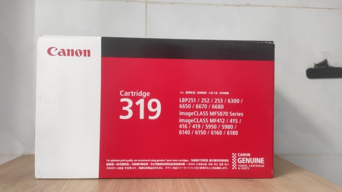 Hộp Mực Máy In Laser Canon 319 (Dùng cho máy LBP 6650DN/LBP 6680x /LBP 6300DN/MF 5870D/MF5980DW)