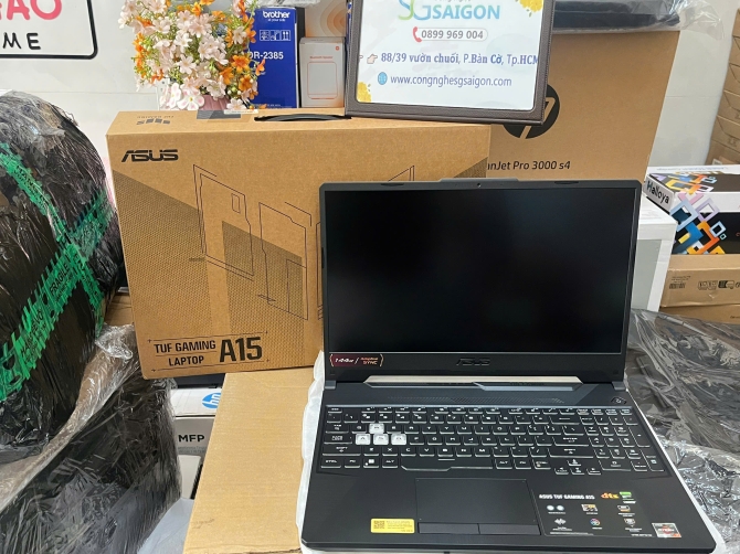Laptop Asus TUF Gaming A15 FA506NCG-HN184W (Ryzen 7-7445HS | 16GB | 512GB | RTX 3050 4GB | 15.6inch FHD 144Hz | Win 11 | Đen)