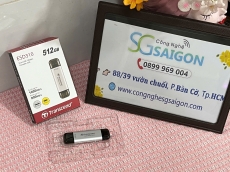 Ổ cứng di động SSD Transcend 512Gb TS512GESD310S (Type-C và USB3.2 | 1050MB/s | 900MB/s | Bạc)