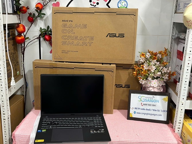 Laptop ASUS Gaming V16 V3607VJ-TK189W (Core 5 210H | 16GB | 512GB | RTX 3050 6GB | 16inch WUXGA 144Hz | Win 11 | Đen)