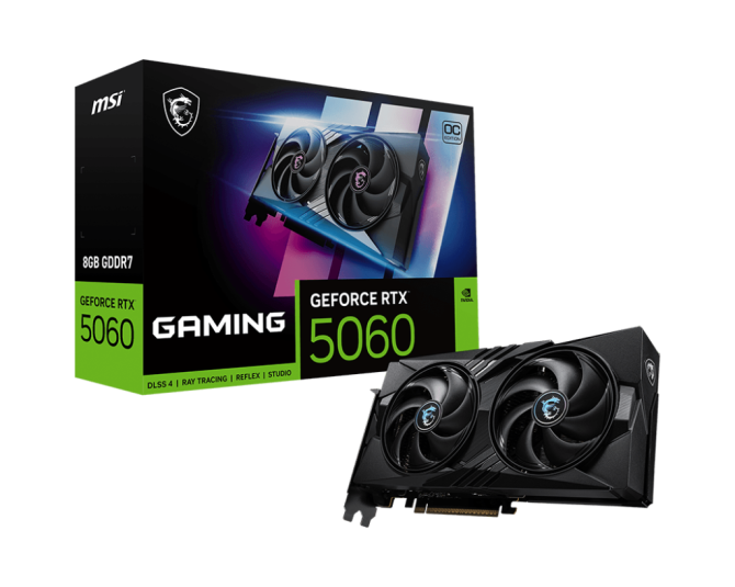 VGA MSI GeForce RTX™ 5060 8G GAMING OC