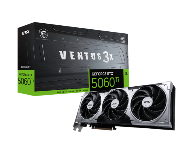 VGA MSI GeForce RTX™ 5060 Ti 8G VENTUS 3X OC