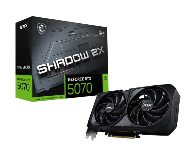VGA MSI GeForce RTX™ 5070 12G SHADOW 2X OC