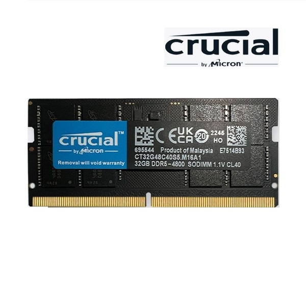 Ram Laptop Crucial DDR5 32GB 4800MHz 1.1v (CT32G48C40S5.M16A1)