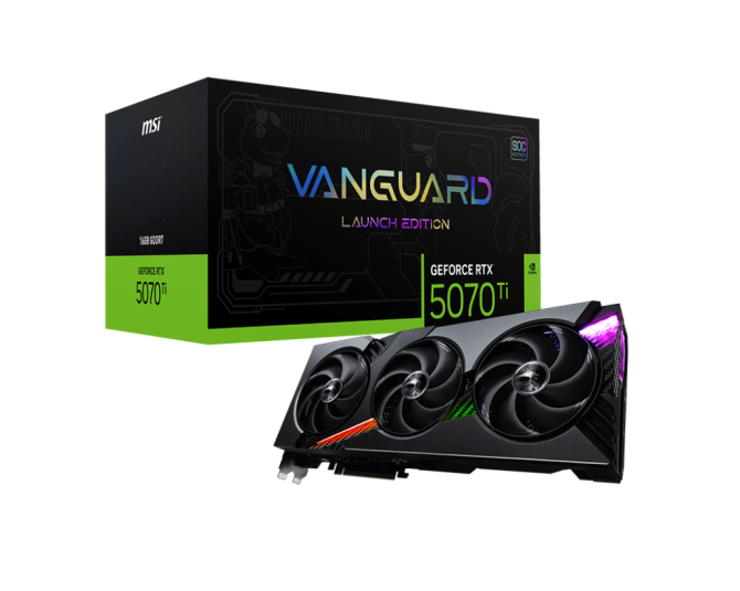 VGA MSI GeForce RTX™ 5070 Ti 16G VANGUARD SOC LAUNCH EDITION