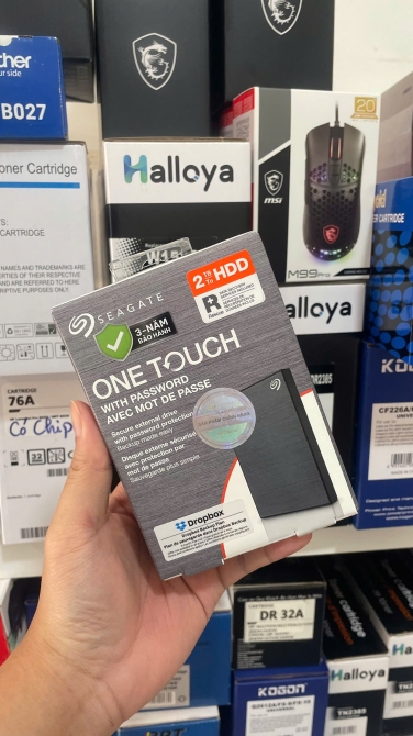 Ổ Cứng Di Động HDD Seagate One Touch 2TB USB 3.0 (Xám) - STKY2000404