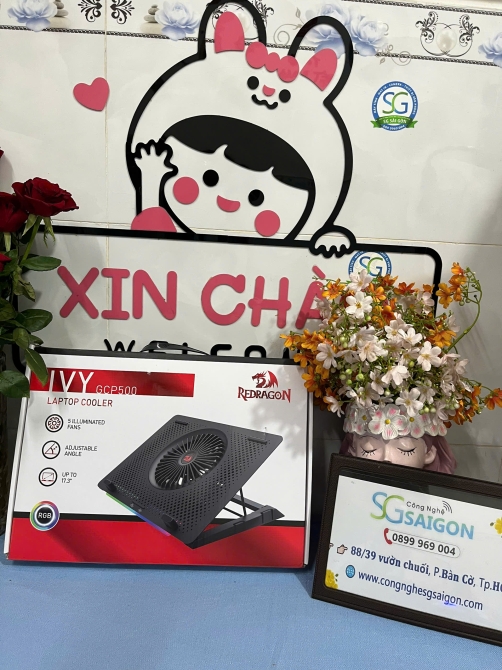 Đế tản nhiệt Laptop REDRAGON IVY GCP500