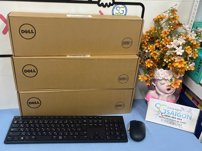 Combo Phím Chuột Dell Không Dây Tiếng Nhật KM636 - Nhập khẩu