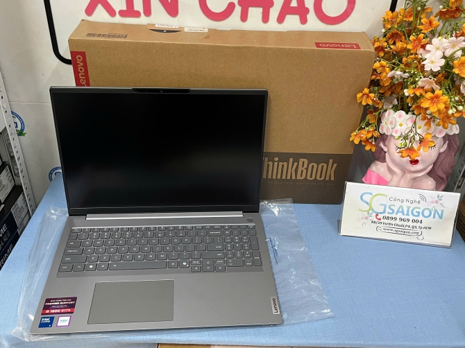 Laptop Lenovo ThinkBook 16 G8 IRL 21SH0093VA (Core 5 210H | 16GB | 512GB | Intel Graphics | 16 inch WUXGA | No OS | Xám)