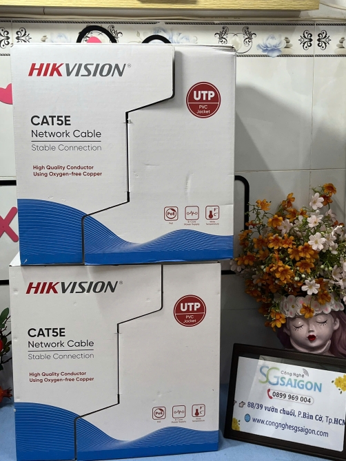 Cáp mạng Cat 5E Hikvision DS-1LN5EUEC0