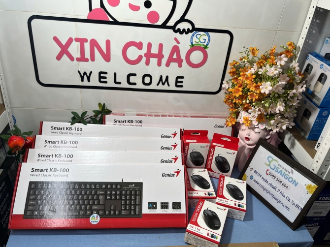 Bàn phím có dây thế hệ mới Genius Smart KB100