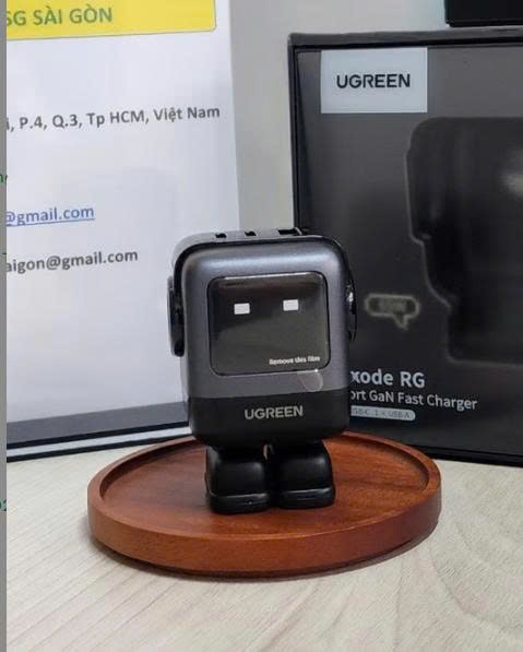 Củ Sạc Nhanh Robot Nexode RG 65W 3 cổng Type C x2, Type A x1 (CD361) Ugreen 15570