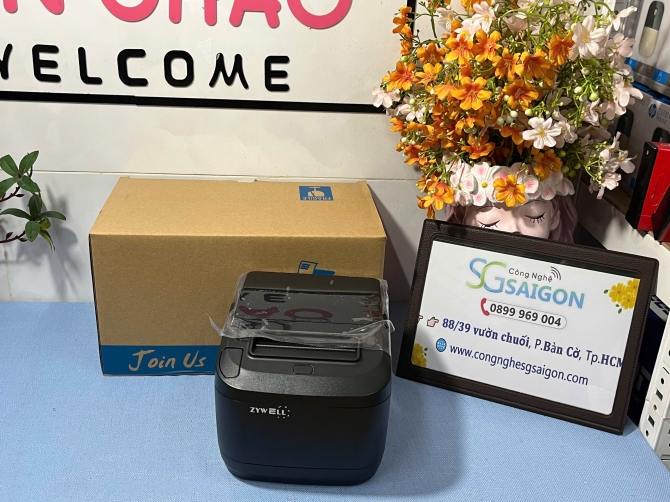 Máy in mã vạch Zywell ZY310 (USB + LAN )